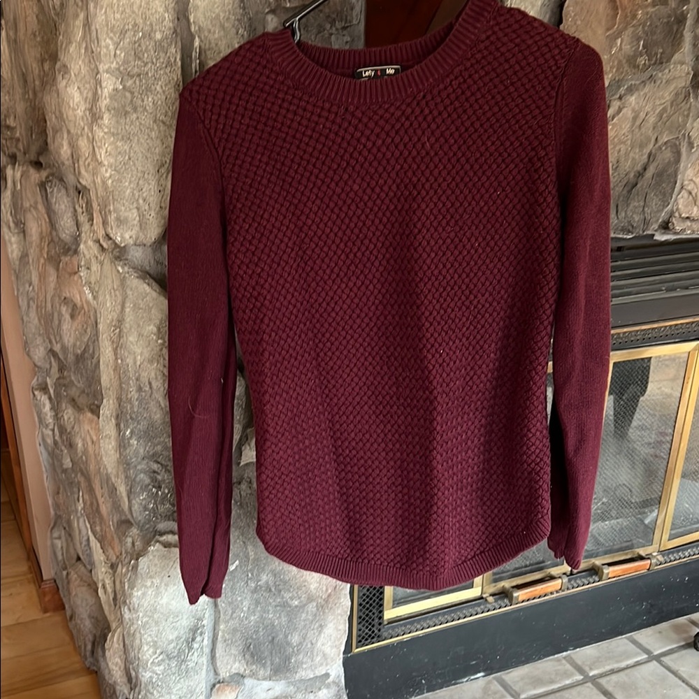 Lety & Me Maroon Knit Sweater